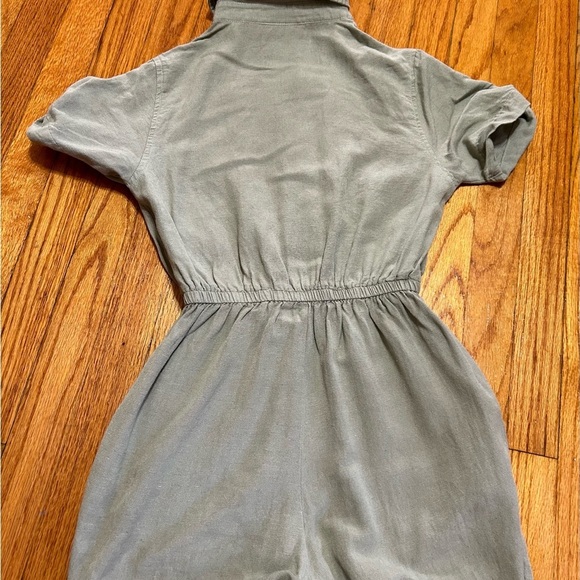 Sincerely Jules Jumpsuit Size XS Tie Waist Cuffed Sleeves Cuffed Straight Leg - Picture 13 of 14